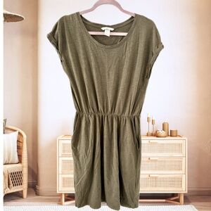 H&M Army Green T-Shirt Dress